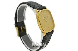 New Old Stock Vintage Bulova 1100 Quartz Gold Plated Midsize Dress Watch 1967