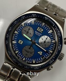 New Old Stock Vintage Swatch Irony Tachymeter YCS443G Highflyer