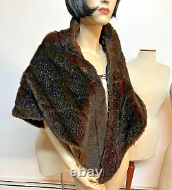 New Old Stock with Tag Vintage J Peterman Really Truly Faux Mink Stole 1997 OSFA