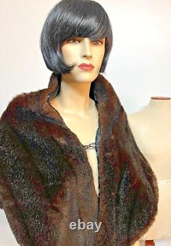 New Old Stock with Tag Vintage J Peterman Really Truly Faux Mink Stole 1997 OSFA