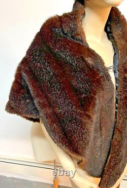 New Old Stock with Tag Vintage J Peterman Really Truly Faux Mink Stole 1997 OSFA