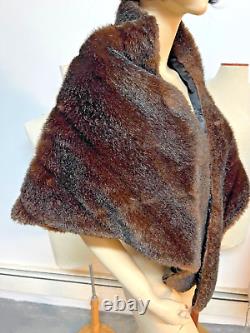 New Old Stock with Tag Vintage J Peterman Really Truly Faux Mink Stole 1997 OSFA