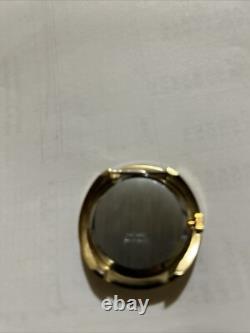 New Old stock 1970s Mint LUCERNE Black Face With Rhinestone Windup Watch