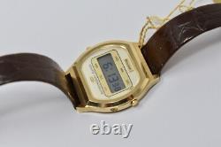 New Vintage 1978 Mens Bulova Quartz Chronograph LED Digital Wristwatch NOS