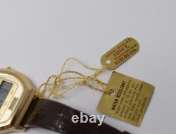 New Vintage 1978 Mens Bulova Quartz Chronograph LED Digital Wristwatch NOS