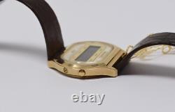 New Vintage 1978 Mens Bulova Quartz Chronograph LED Digital Wristwatch NOS