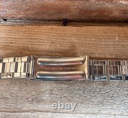 New old stock 70's Expandable Oyster Rivet bracelet 18-21MM. Fit 5513 1675 1655