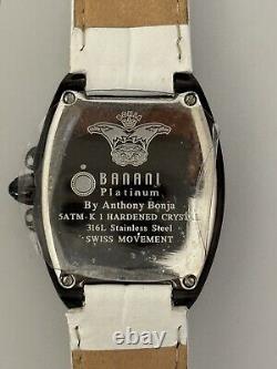 New old stock Anthony Bonja Banani Platinum Mother Of Pearl with Four Diamond's