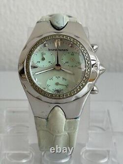 New old stock Bruno Banani Chronograph zircon Bezel 50 Stone Ladies Watch CC2700