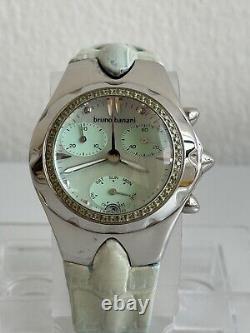 New old stock Bruno Banani Chronograph zircon Bezel 50 Stone Ladies Watch CC2700