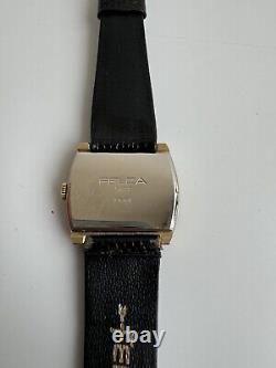 New old stock FELCA RECTANGLE White Gold Plated Ladies Manual Winding 60's 2559