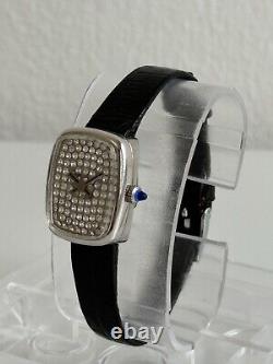 New old stock TRESSA Small Tank zircon Dial Manual Winding Watch 1960's 381