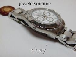 New, unworn Rolex SS Daytona white dial New Old Stock! M serial box/papers