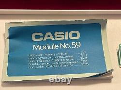 New with box Casio 59CGS-57B Casiotron NOS, Engraved Pentel 1980