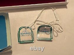 New with box Casio 59CGS-57B Casiotron NOS, Engraved Pentel 1980