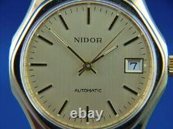 Nidor Automatic Watch Circa 1970s Swiss Retro Vintage New Old Stock Cal MSR P26