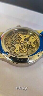 Nivrel Rare (#40/50) NOS decorated Landeron 248 Chronograph. Box, Papers, OEM band