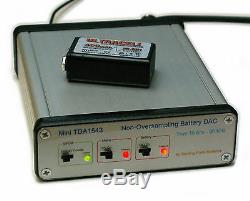 Non-Oversampling NOS DAC TDA1543 DIR9001 SPDIF Coax Optical dual 9V NiMH withcharg