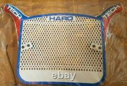 Nos Bmx Bob Haro Tech Plate Genuine1983 Made Item Red/white/blue Old School