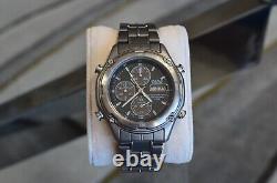 Nos Casio Lis-001 Lineage Titanium Ana/digi Chrono Vintage Watch Pilot Tic Duro