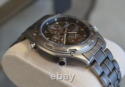 Nos Casio Lis-001 Lineage Titanium Ana/digi Chrono Vintage Watch Pilot Tic Duro