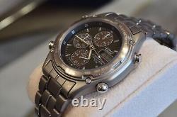 Nos Casio Lis-001 Lineage Titanium Ana/digi Chrono Vintage Watch Pilot Tic Duro