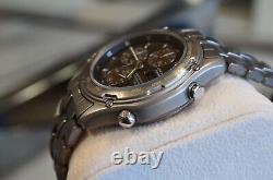 Nos Casio Lis-001 Lineage Titanium Ana/digi Chrono Vintage Watch Pilot Tic Duro