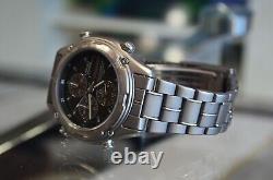 Nos Casio Lis-001 Lineage Titanium Ana/digi Chrono Vintage Watch Pilot Tic Duro