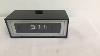 Nos Glossy Black New Old Stock General Electric Flip Clock Model 8142 421