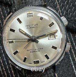 Nos INCitus Diver Alarm Vintage Watch Svegliarino 1 3/8in