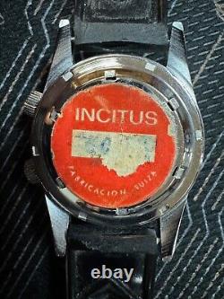 Nos INCitus Diver Alarm Vintage Watch Svegliarino 1 3/8in