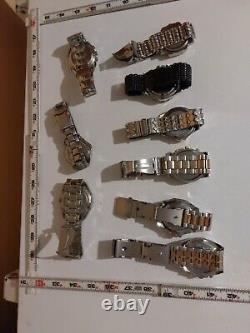 Nos Lot Of Mens Chronograph Multi Brand Watches 9 All Need Batteries Nice