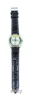 Nos Muslim Watch Dalil Satellite Mecca Silver Automatic Vintage Wristwatch Nos