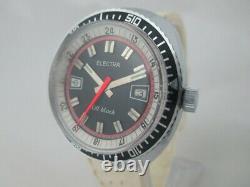 Nos New Special Divers Electra Big Men's Watch With Date 1960's