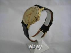 Nos New Swiss Made Gold Pl Automatic Men's Fantome Watch 1960's