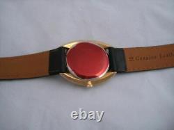 Nos New Swiss Made Gold Plated Mens Record Watch 1960's