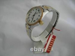 Nos New Swiss Made St Steel Automatic Men's Juvenia Watch With Date 1960's