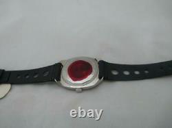 Nos New Swiss Made Waterproof Automatic Men's Record Watch 1960's With Date