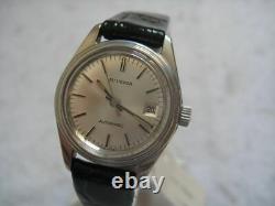 Nos New Swiss Vintage Automatic Date Stainless St Juvenia Women's Watch 1960's