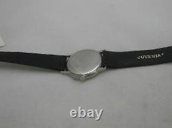 Nos New Swiss Vintage Mechanical Hand Winding Analog Juvenia Mens Watch 1960's