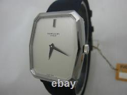 Nos New Swiss Vintage Mechanical Hand Winding Big Analog Favre Leuba Mens Watch