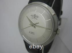 Nos New Swiss Vintage Mechanical Hand Winding Mens Everswiss Deluxe Analog Watch