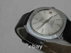 Nos New Vintage Automatic Swiss Analog Valgine 41jewels Mens Watch With Date 60