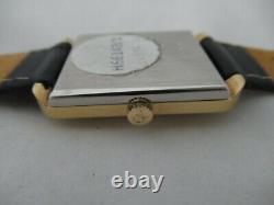 Nos New Vintage Swiss Automatic With Date Gold Plated Men's Revue Analog Watch