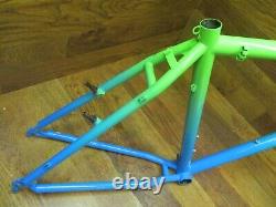 Nos Rare Original Team Fat Chance Yo-eddy Steel 26 Frame Medium Aqua Fade