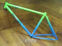 Nos Rare Original Team Fat Chance Yo-eddy Steel 26 Frame Medium Aqua Fade