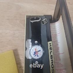 Nos Vintage Budweiser Bud Man Helbros Watch Rare