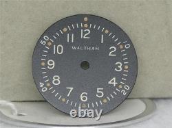 Nos-vintage Military Wwii Dial Waltham 6/0 & Dial 25mm & 3 Pins
