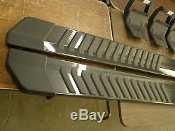 OEM 2015 2016 Ford F150 Truck Running Boards Magnetic Grey 6 Crew Cab New T/Off