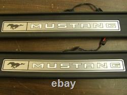 OEM Ford T/O 2015 2016 2017 Mustang Illuminated Sill Scuff Plates GT Trim 2018